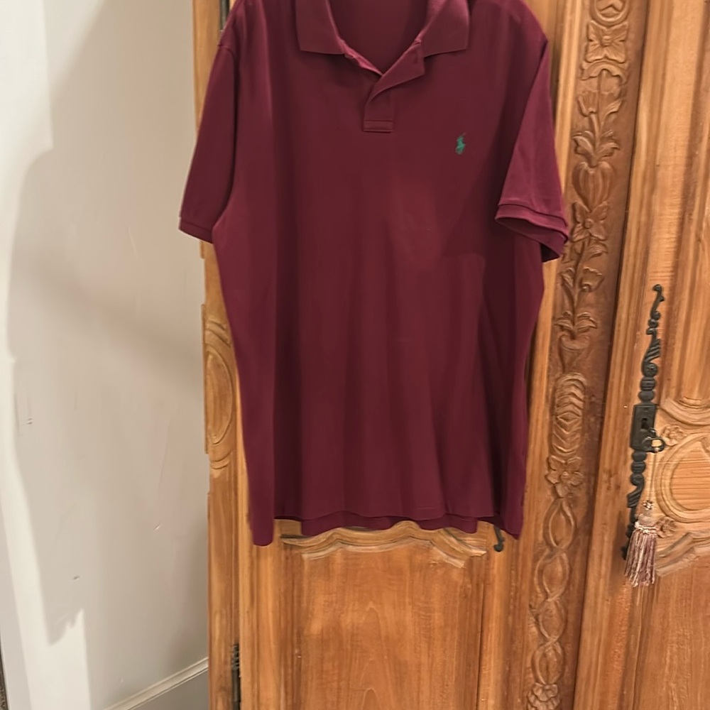 Ralph Lauren Red Polo Shirt Classic Design